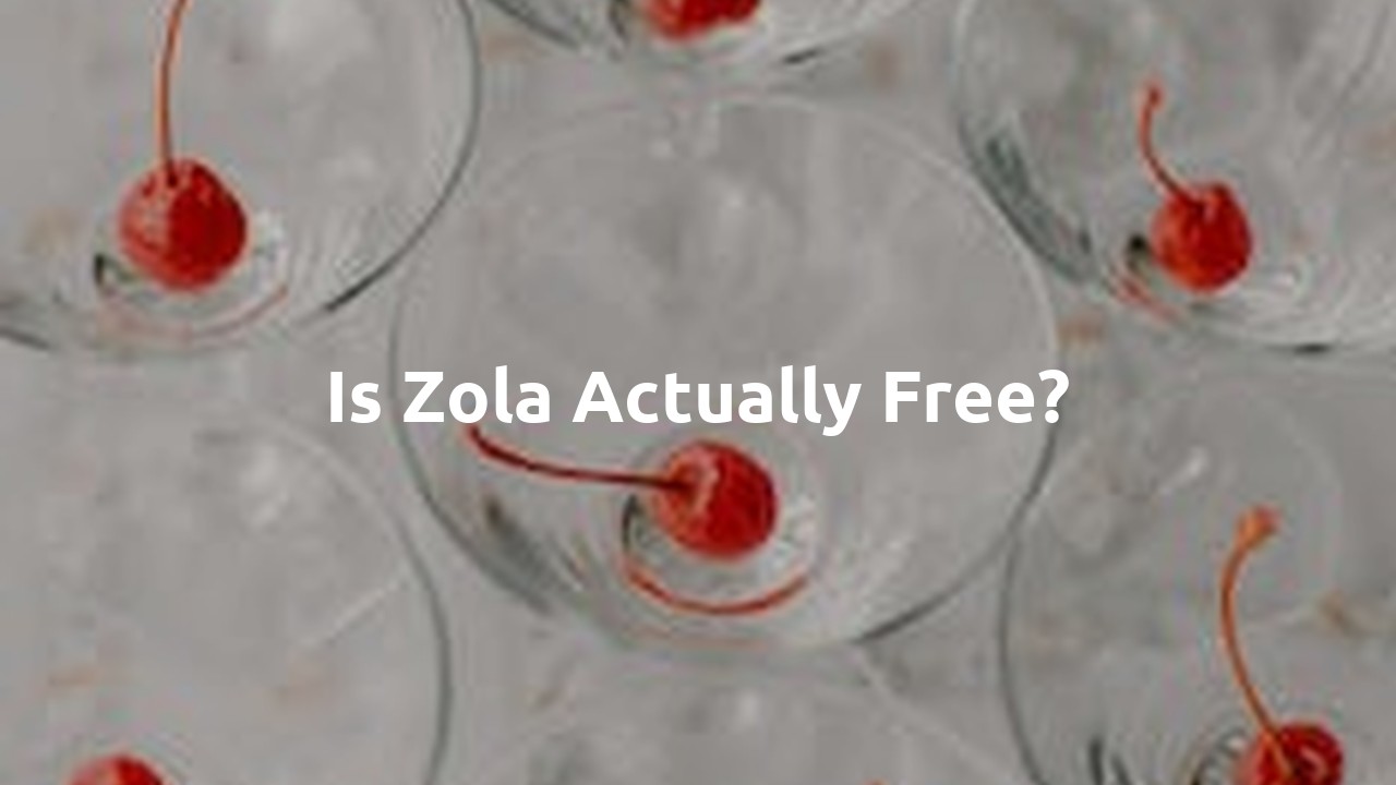 Is Zola actually free?
