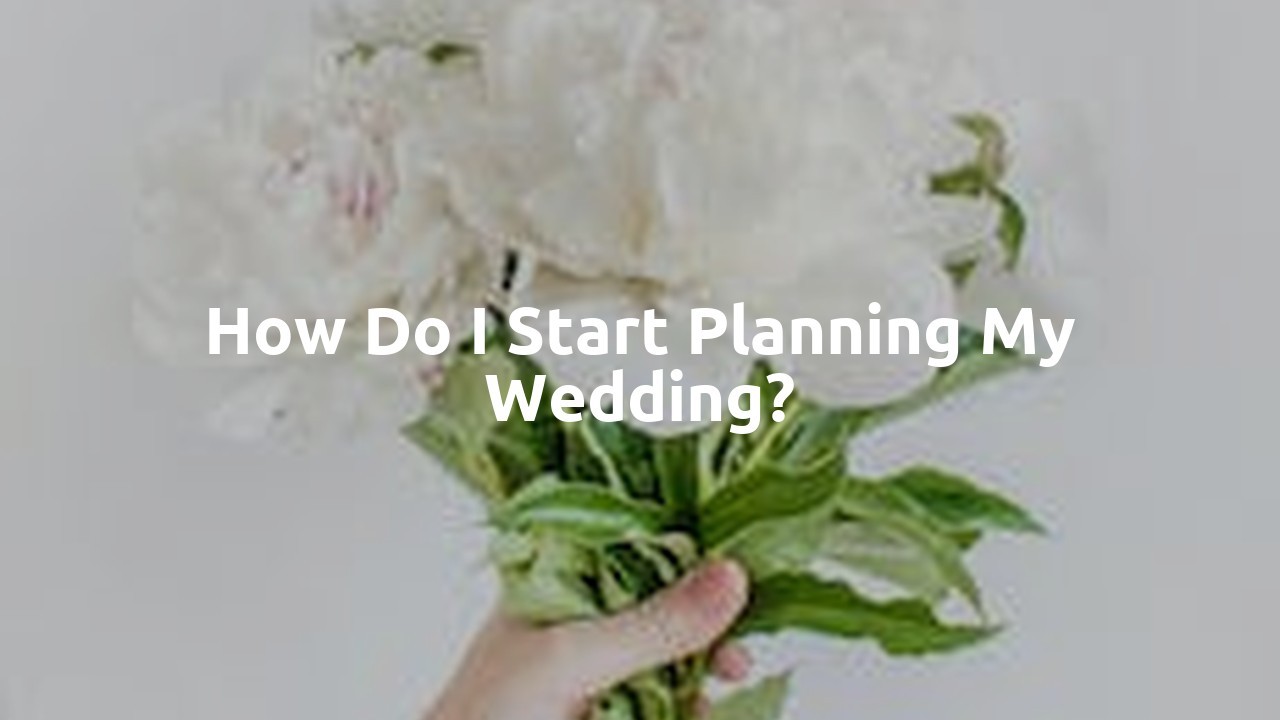 How do I start planning my wedding?
