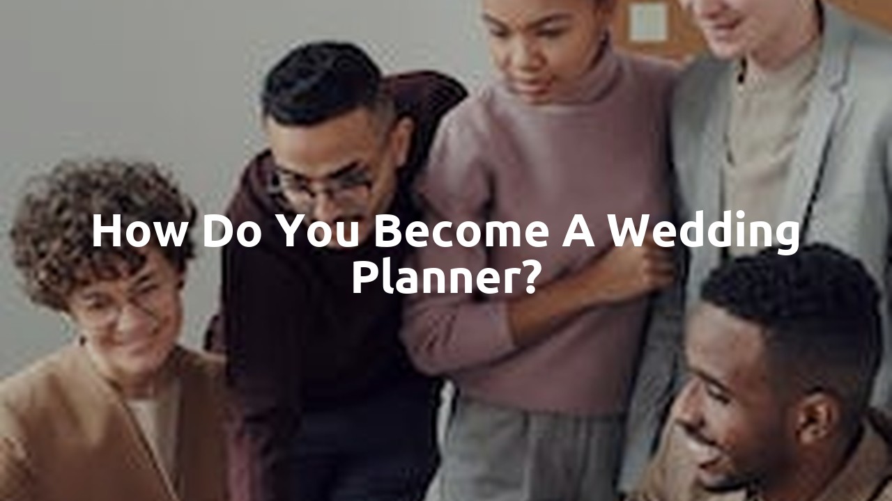 How do you become a wedding planner?