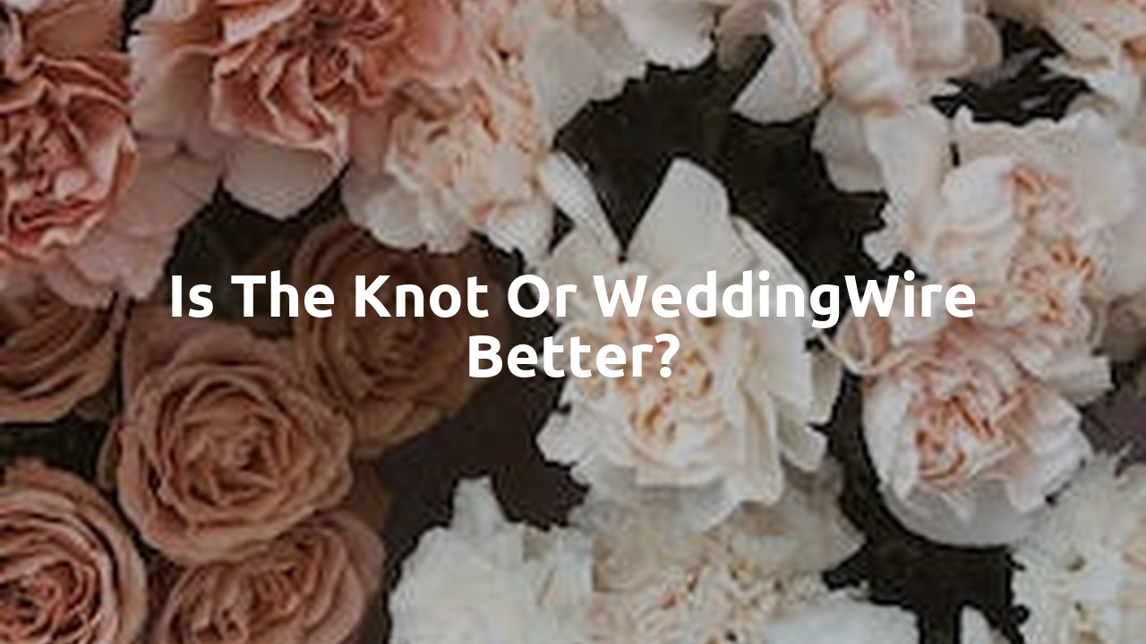 Is The Knot or WeddingWire better?