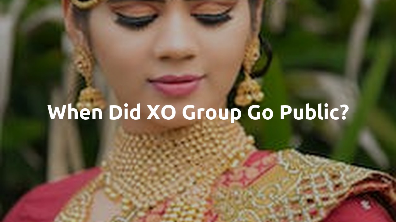When did XO Group go public?