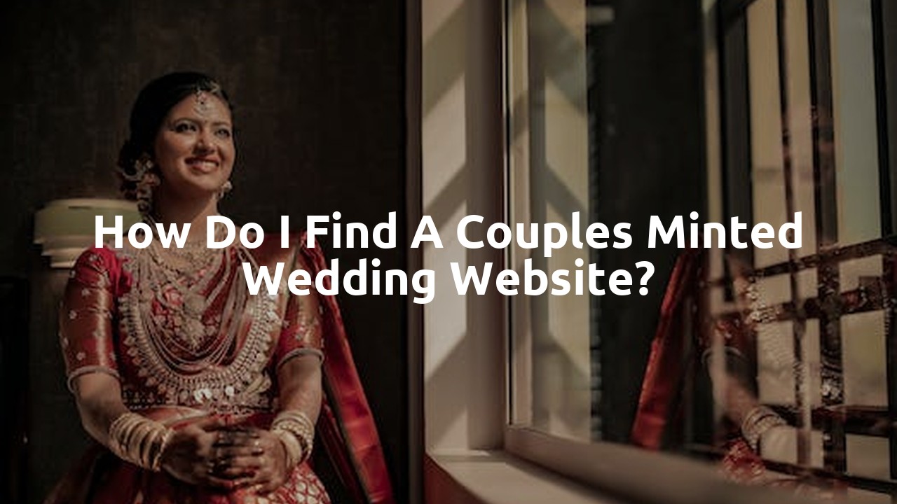 How do I find a couples Minted Wedding Website?